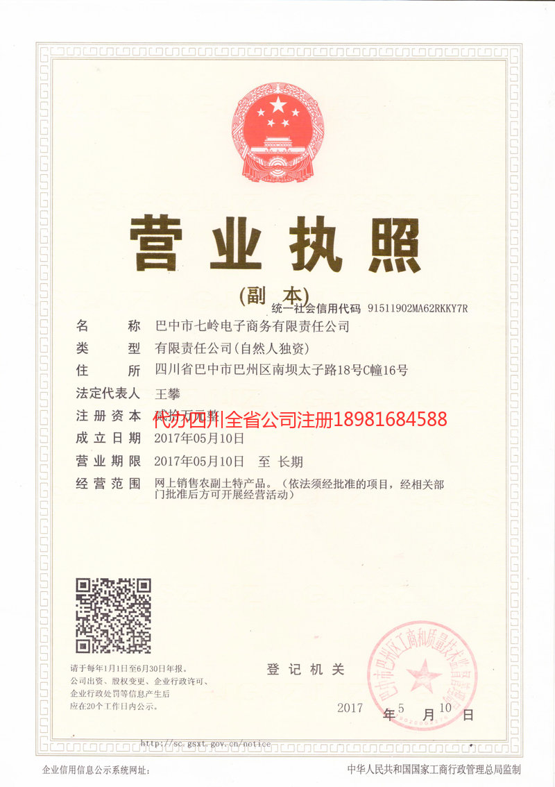 泰安泰安七岭电子商务有限责任公司