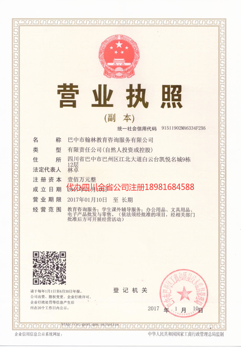 泰安泰安翰林教育咨询服务有限公司