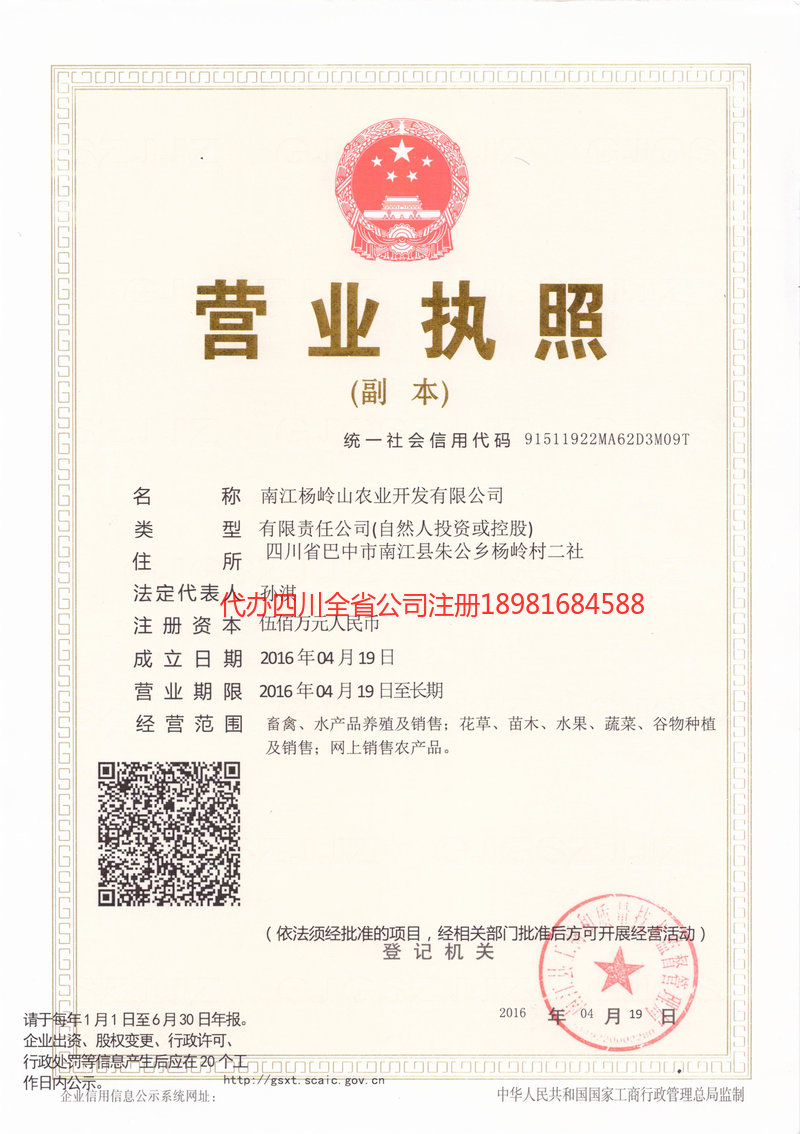 泰安泰安杨岭山农业开发有限公司